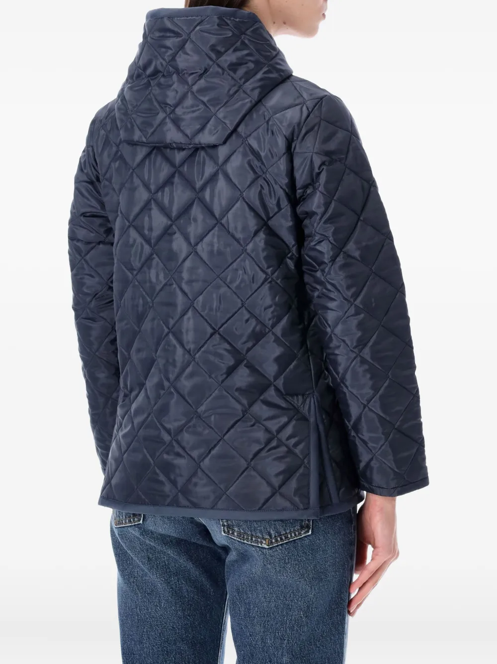 Comme Des Garcons Girl Quilted Hooded Jacket In Blue