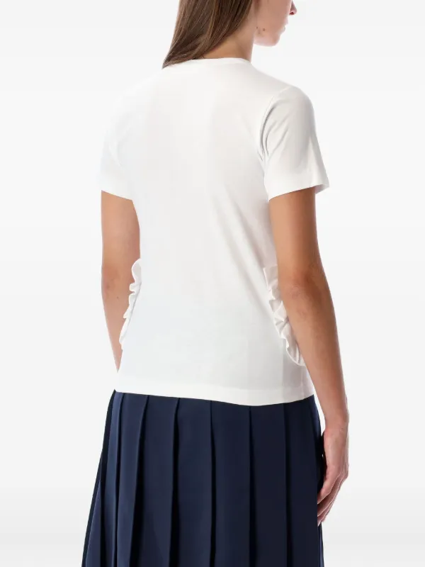 comme des garcons GIRL フリル Tシャツ Comme Des Garçons Girl Ruffled Pocket Top | White | FARFETCH