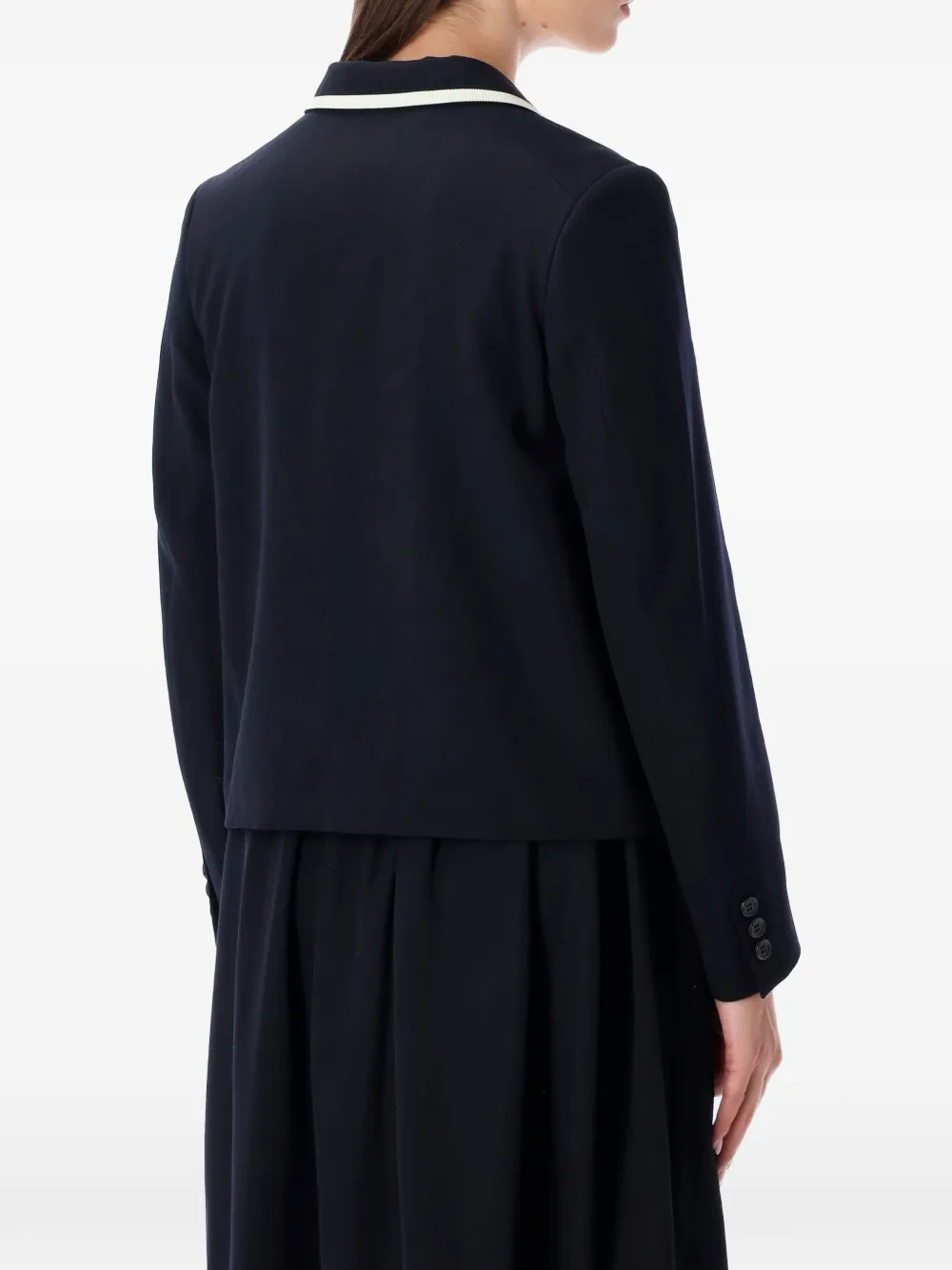  Comme Des Garçons Girl Piped-trim Jacket - Blue 