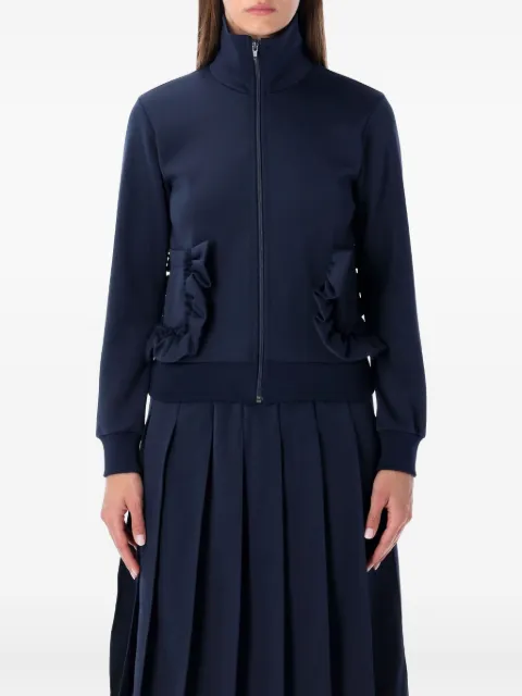 Comme Des Garçons Girl ruffled zip knitwear