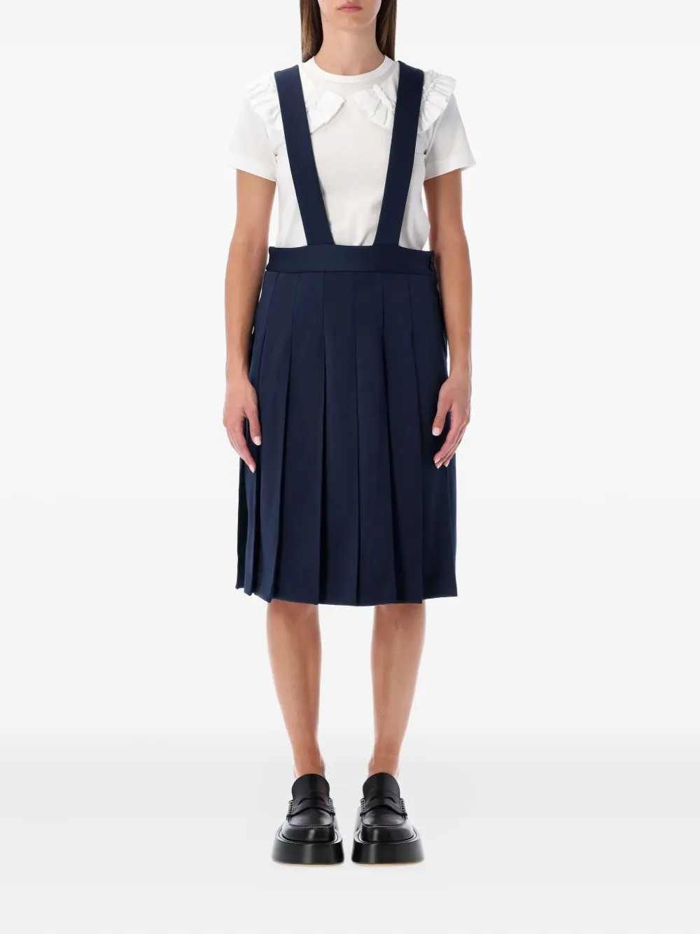 Comme Des Garçons Girl プリーツ ジャンパースカート - ブルー Comme Des Garçons Girl プリーツ ジャンパースカート - ブルー