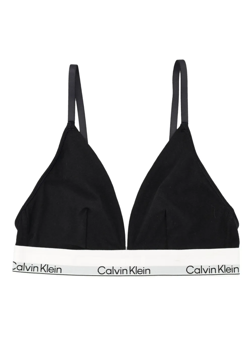 Calvin Klein Triangle Bra In Black