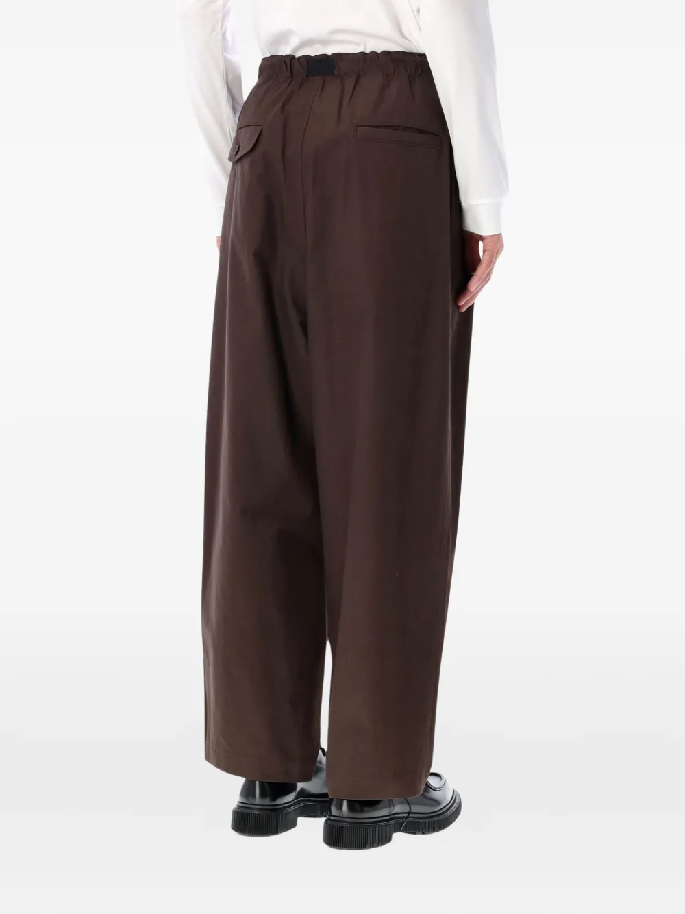 Comme des Garçons Homme pleat-detail cotton trousers | Wide Leg Pants | Image 2