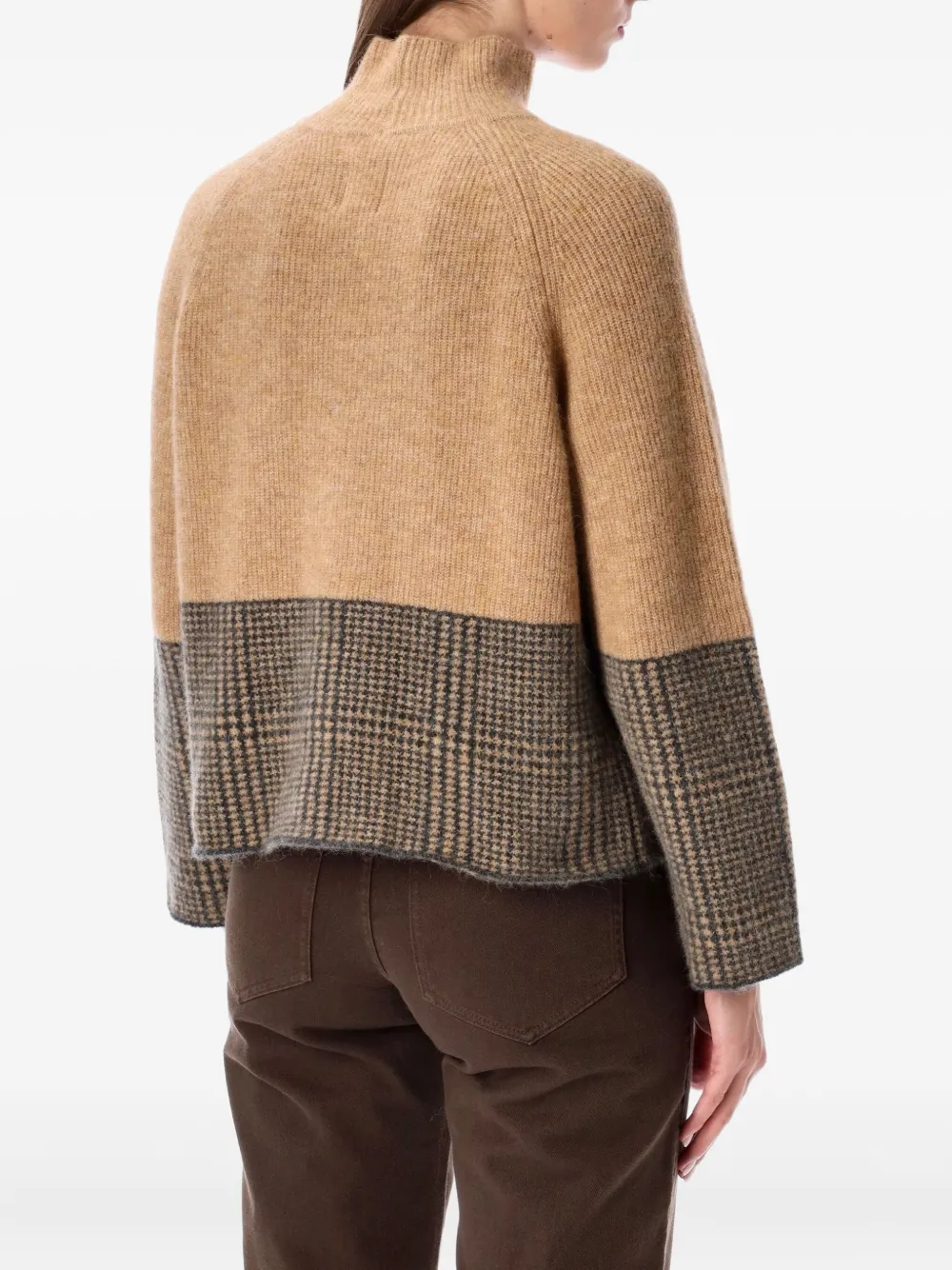 Emporio Armani turtleneck check knitwear | Knitted Sweaters | Image 2