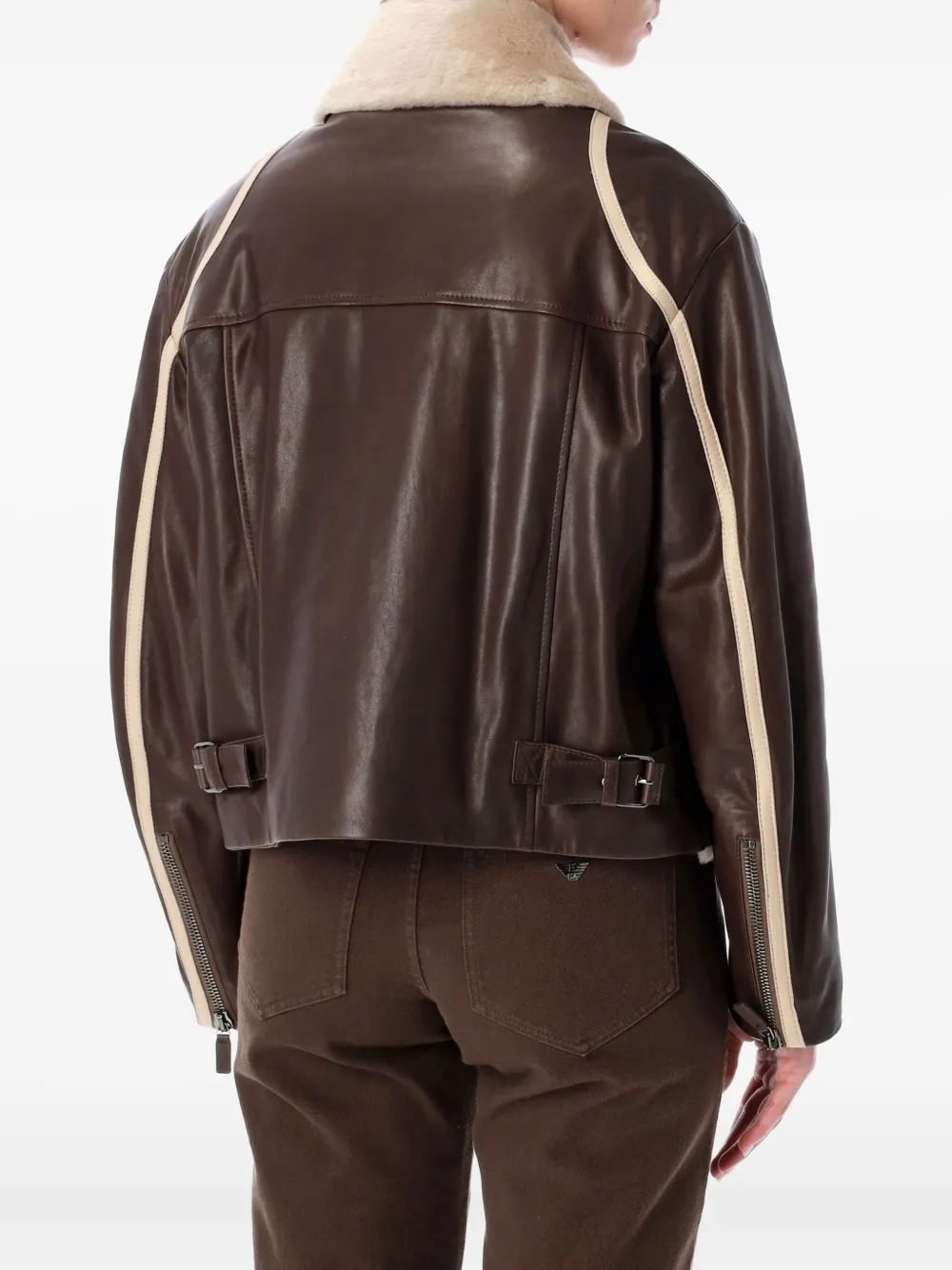 Emporio Armani fur collar jacket | Faux Fur & Shearling Jackets | Image 2