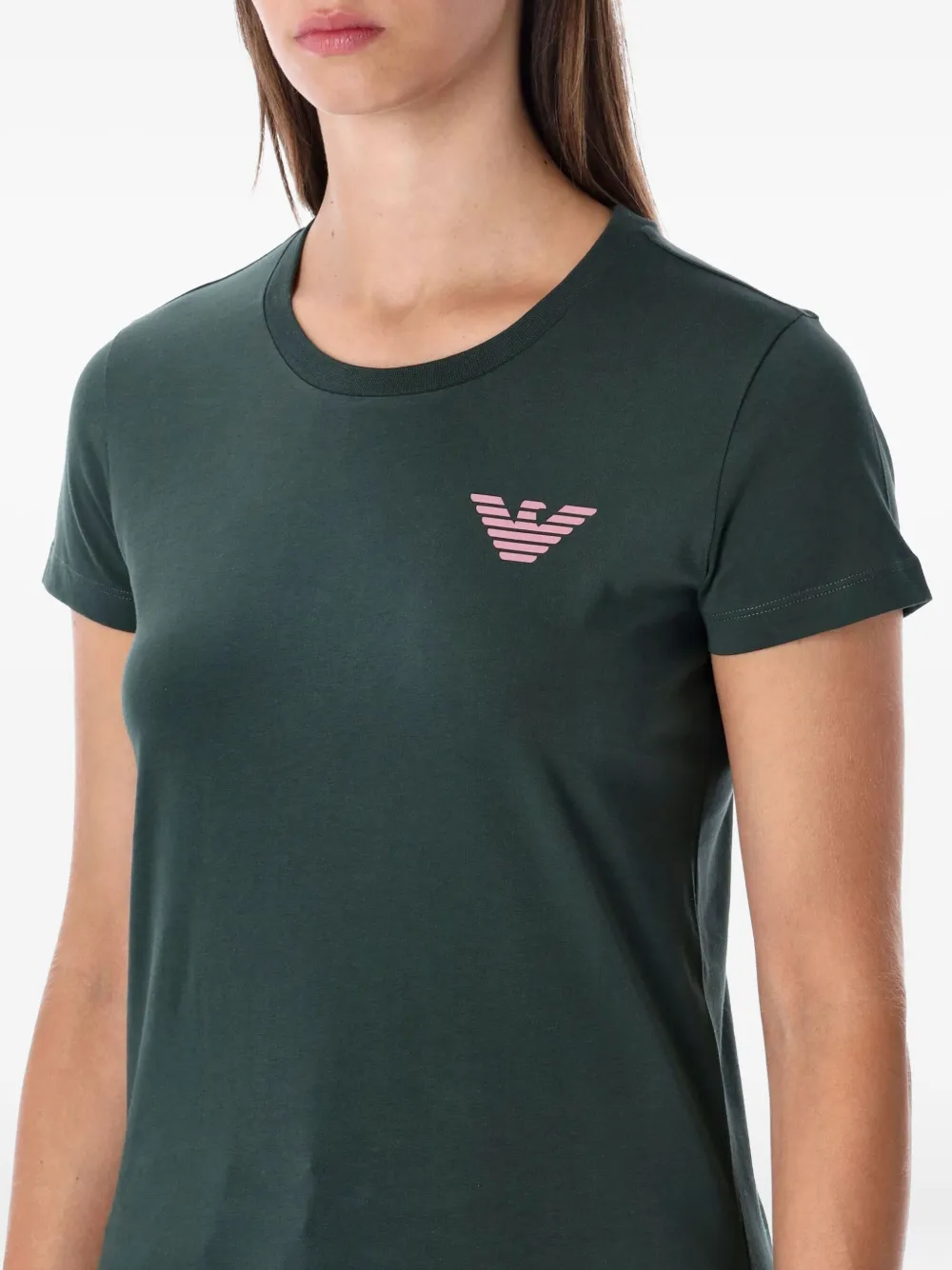 Emporio Armani New York Capsule Collection Oversized Printed Jersey T-shirt In Green