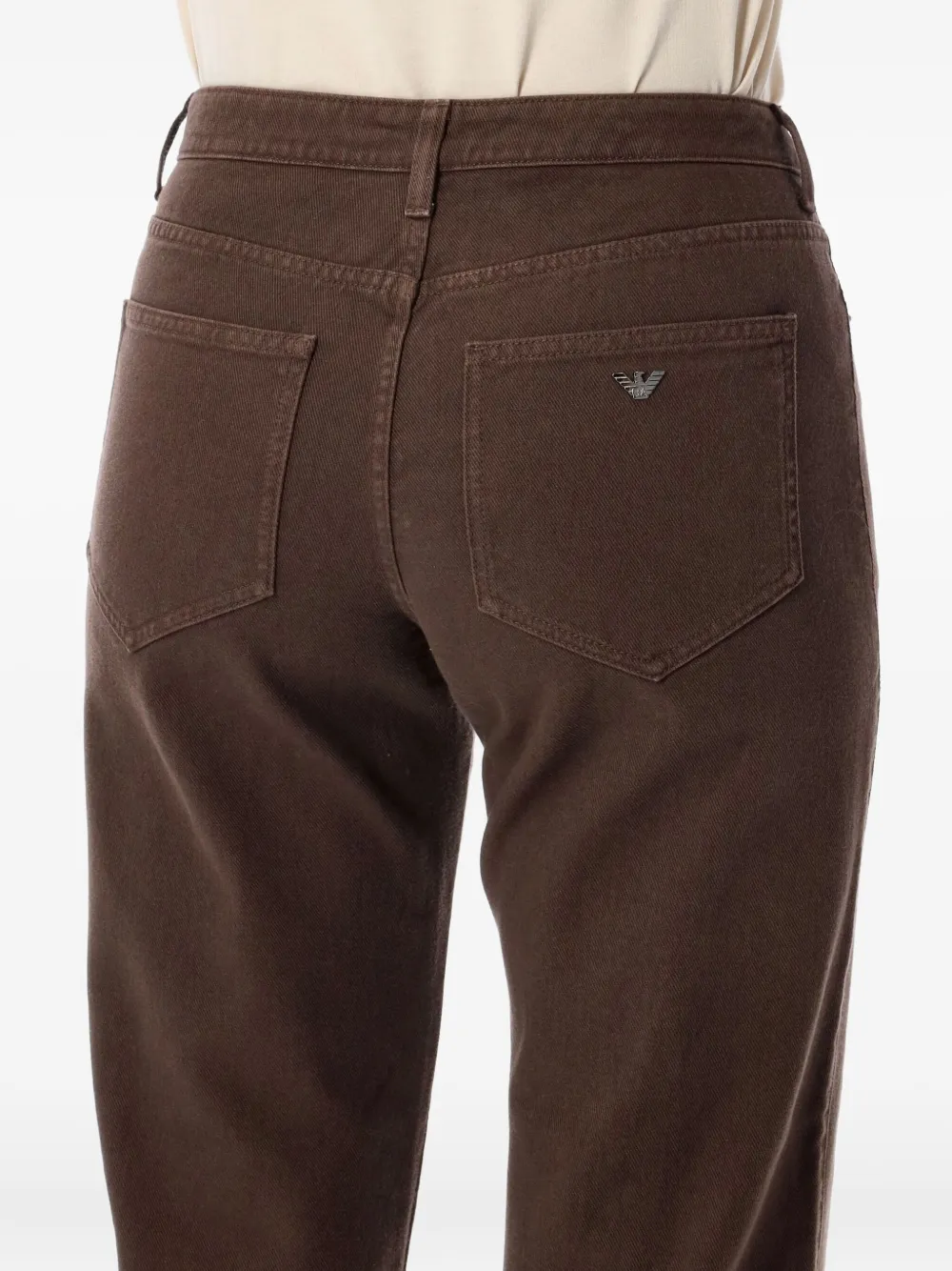 Emporio Armani Jeans met vijf zakken Bruin