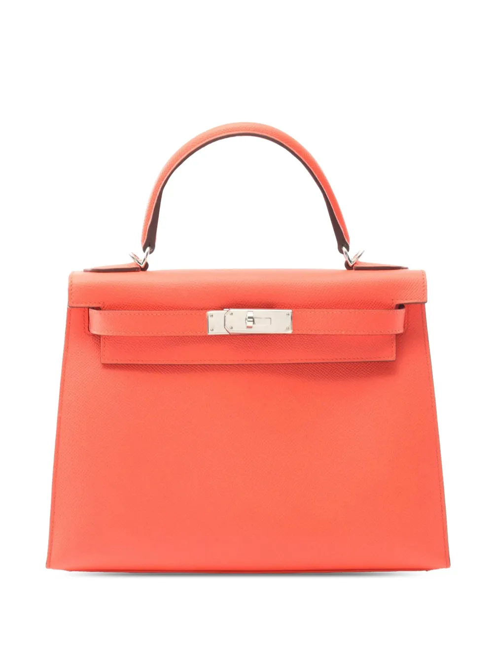 Hermès Pre-Owned 2022 エプソン ケリー II セリエ 28 サッチェルバッグ - オレンジ Hermès Pre-Owned 2022 エプソン ケリー II セリエ 28 サッチェルバッグ - オレンジ