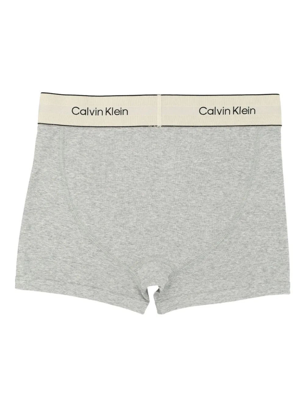 Calvin Klein Logo-print Briefs In Gray