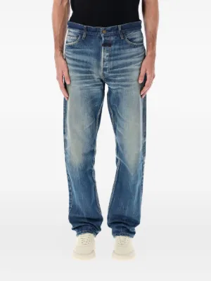 AMIRI ダメージ スキニージーンズ | ブルー | FARFETCH JP