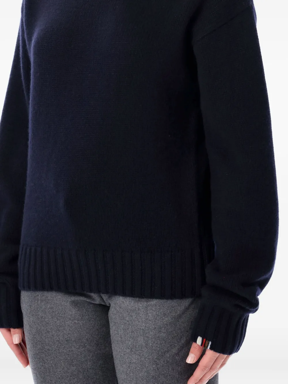 extreme cashmere Geribbelde trui met lange mouwen Blauw