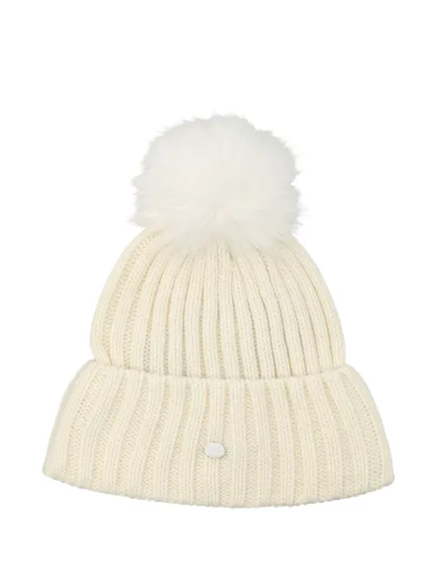 Goldbergh pompom ribbed beanie