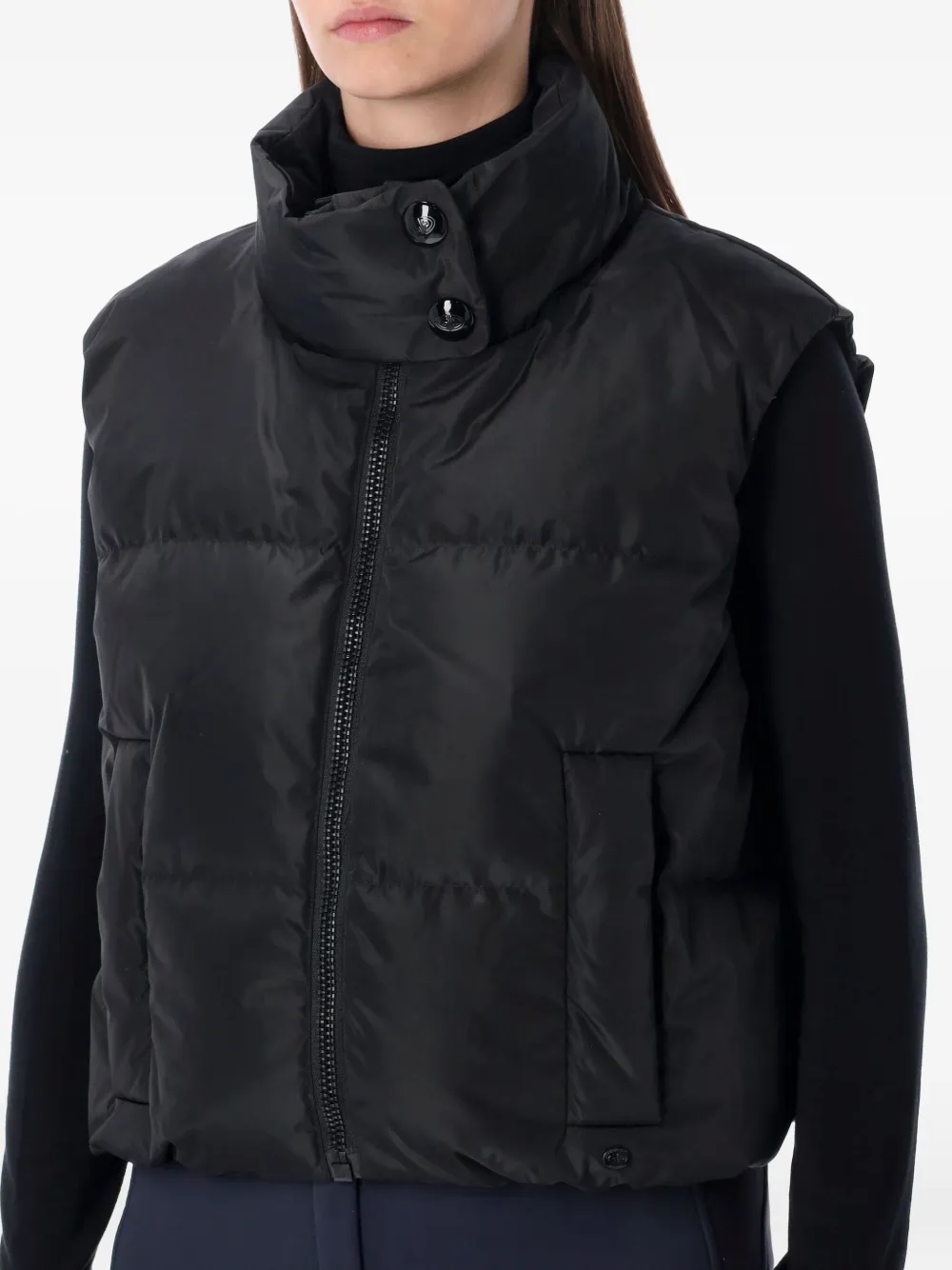 Goldbergh Zip-up Padded Ski Gilet In Black