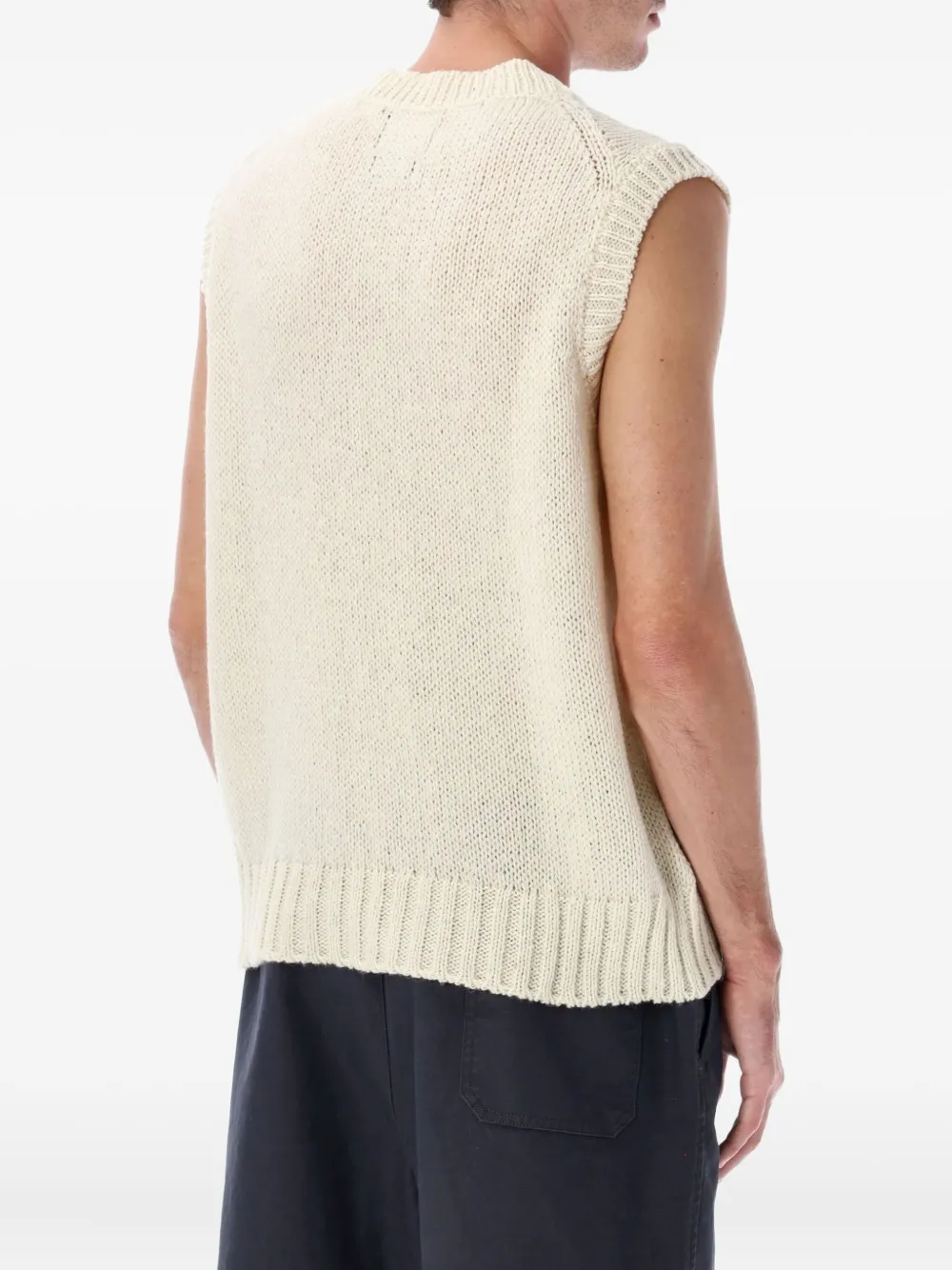 Howlin' V-neck sleeveless sweater - Beige