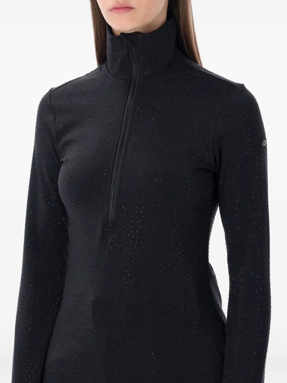 Goldbergh Gianna ski-top met halve rits Zwart