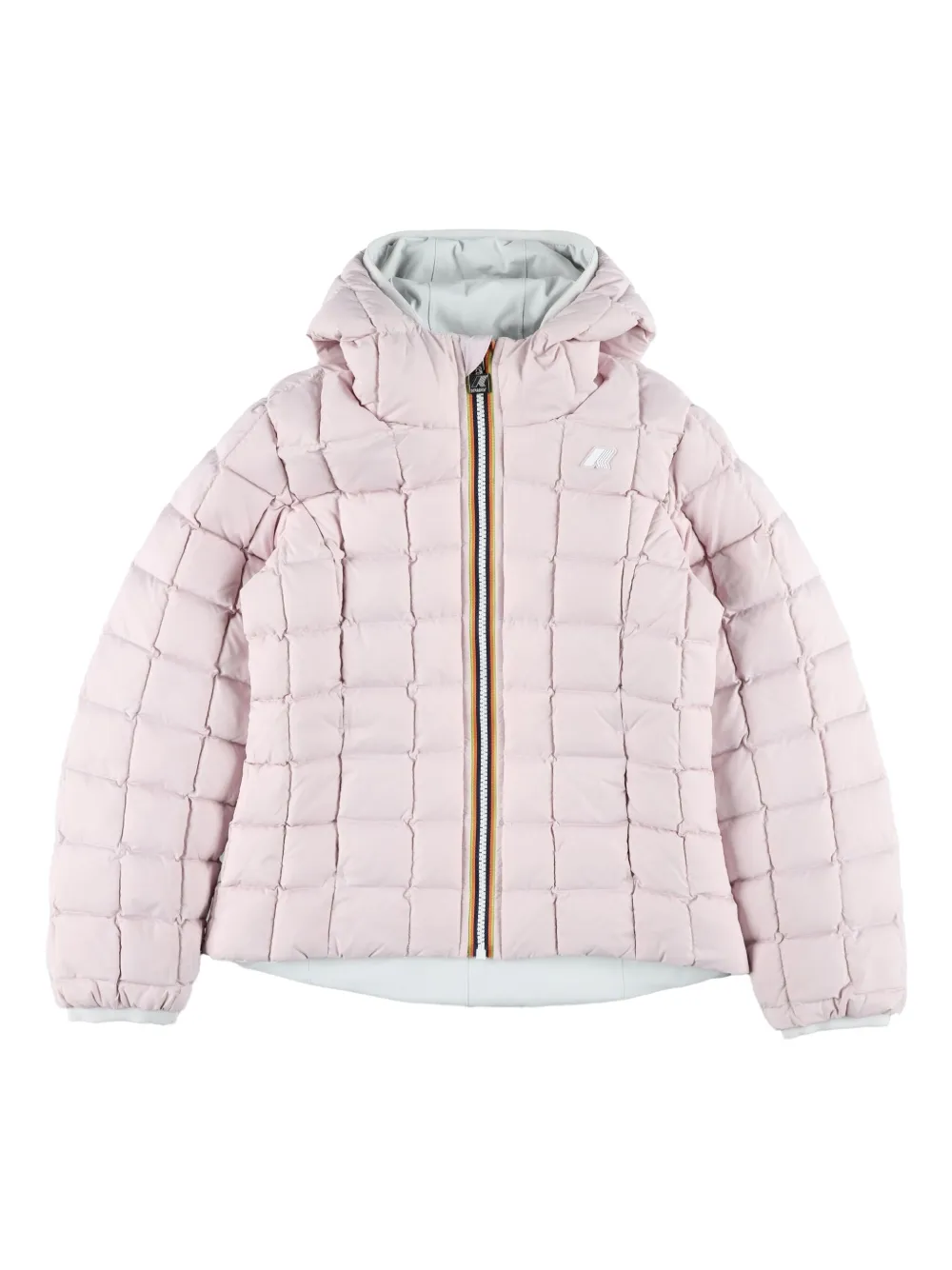 K Way Kids Jack met capuchon en rits Wit