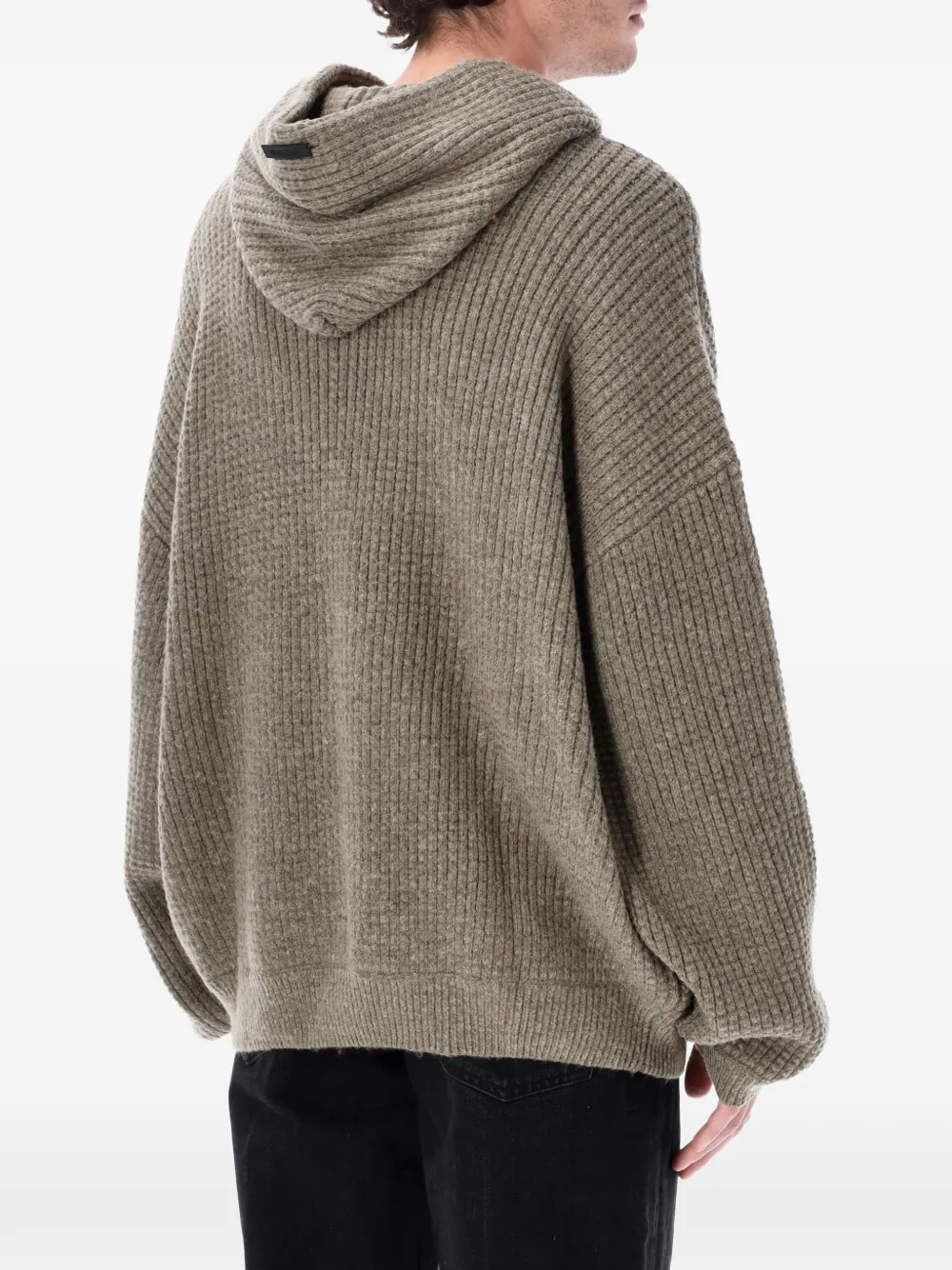  Fear Of God Essentials Felpa A Coste Con Cappuccio - Marrone 