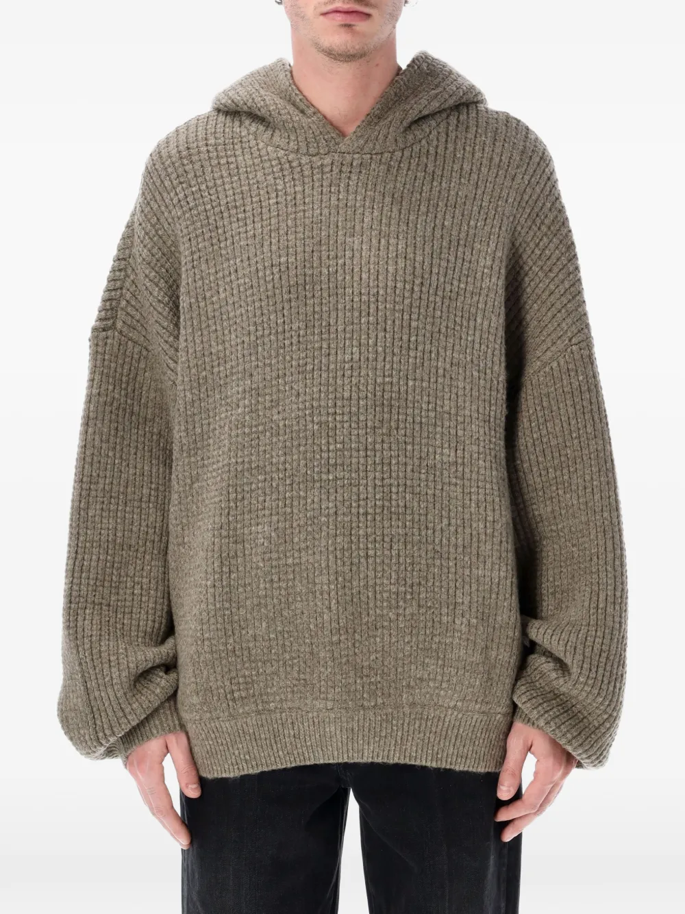 FEAR OF GOD ESSENTIALS ribbed hoodie - Braun