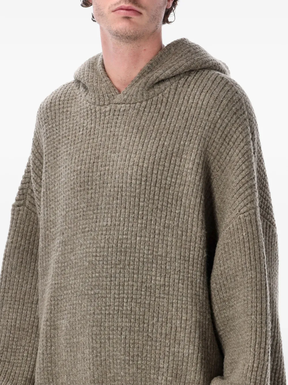  Fear Of God Essentials Felpa A Coste Con Cappuccio - Marrone 