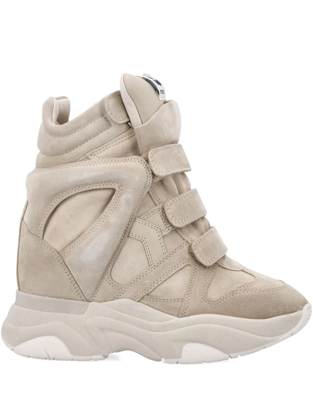 Isabel Marant Suede High-top Sneakers In Neutral