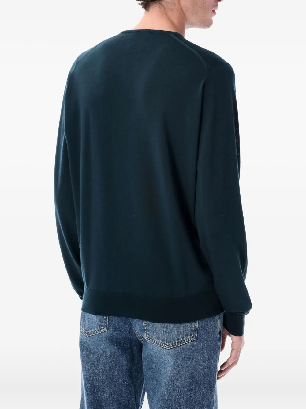 John Smedley Blenheim V-neck sweater - Groen