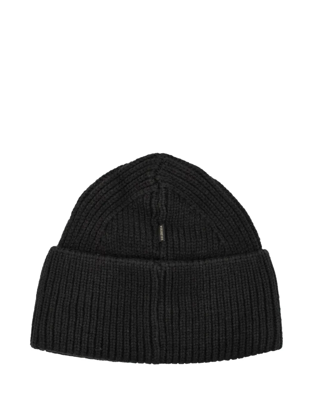 Goldbergh ribbed logo beanie - Zwart