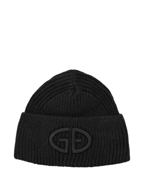 Goldbergh ribbed logo beanie