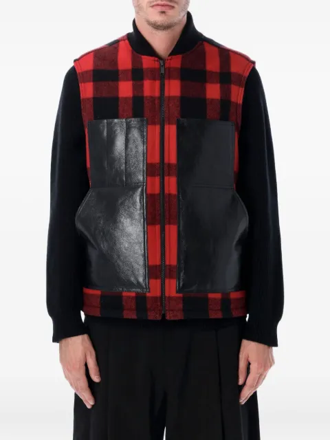 Junya Watanabe MAN check panelled vest