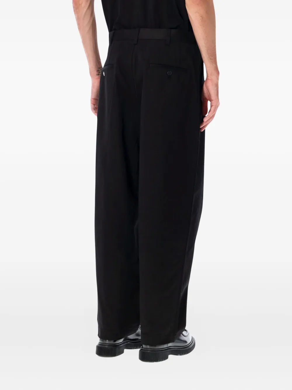 Junya Watanabe MAN pleated trousers - Zwart