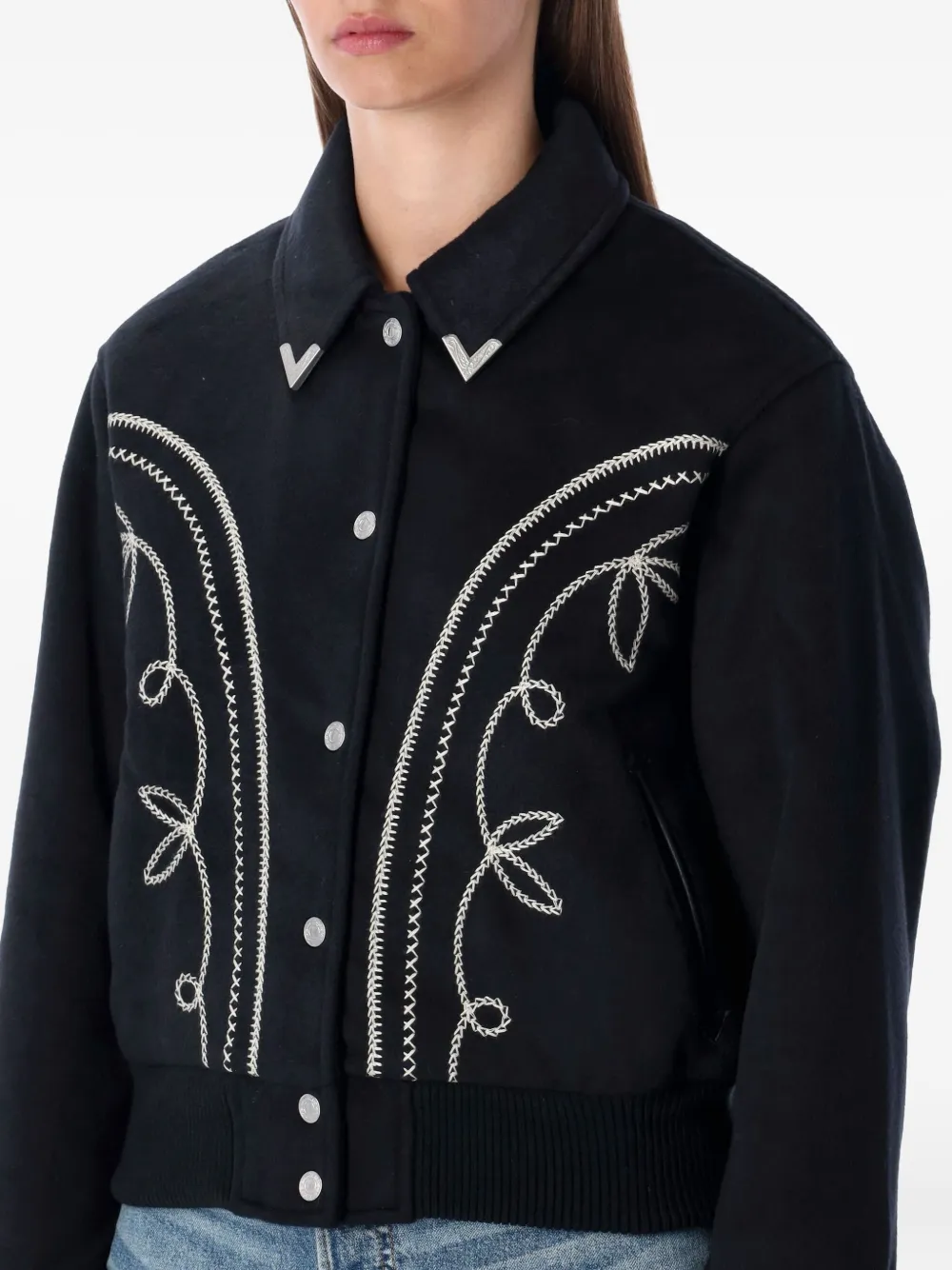Levi's Levi S Lennox Rodeo Western Wool-blend Jacket In Black