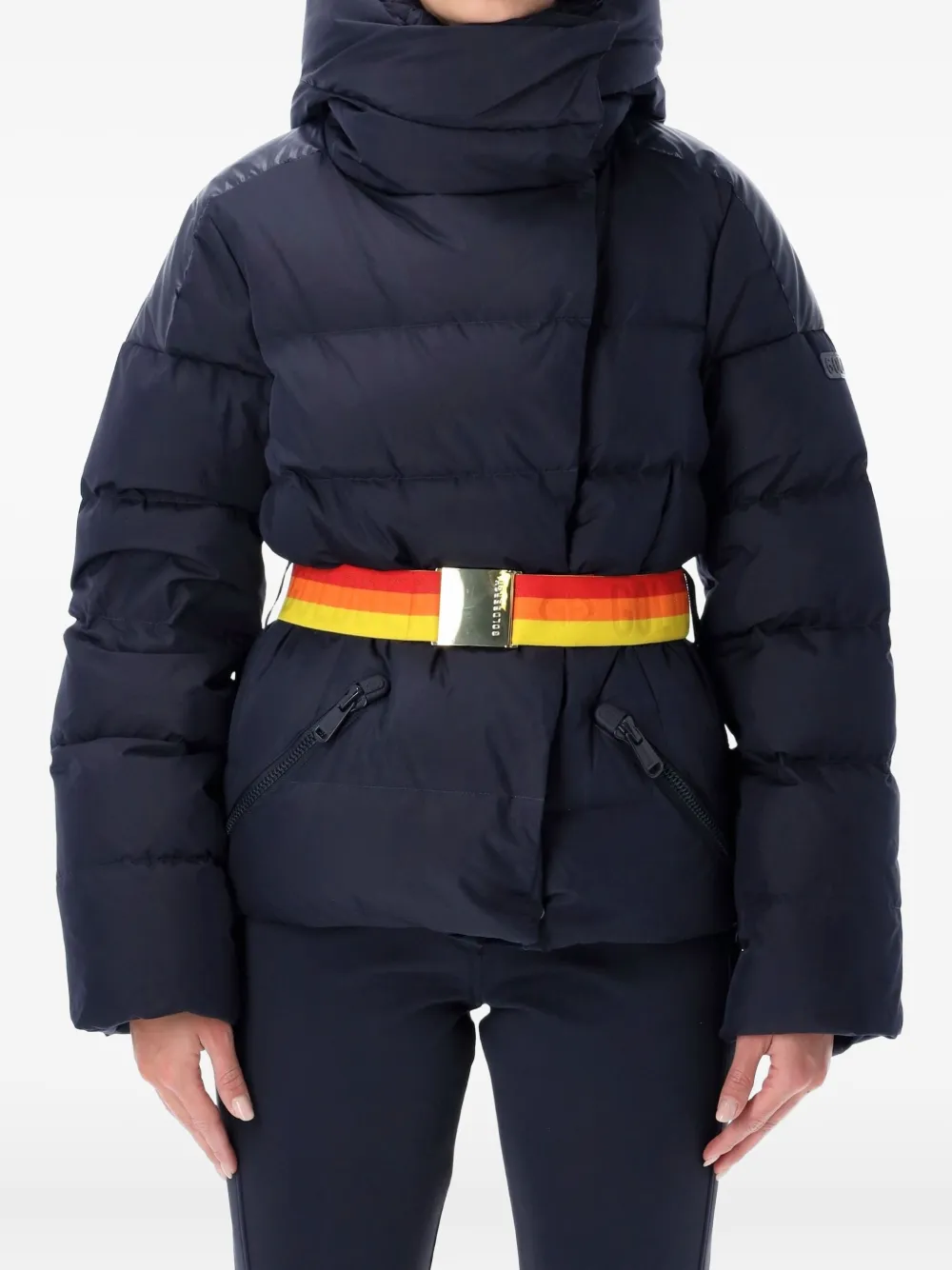 Goldbergh chamarra para nieve con capucha y cinturón | azul | Image 1