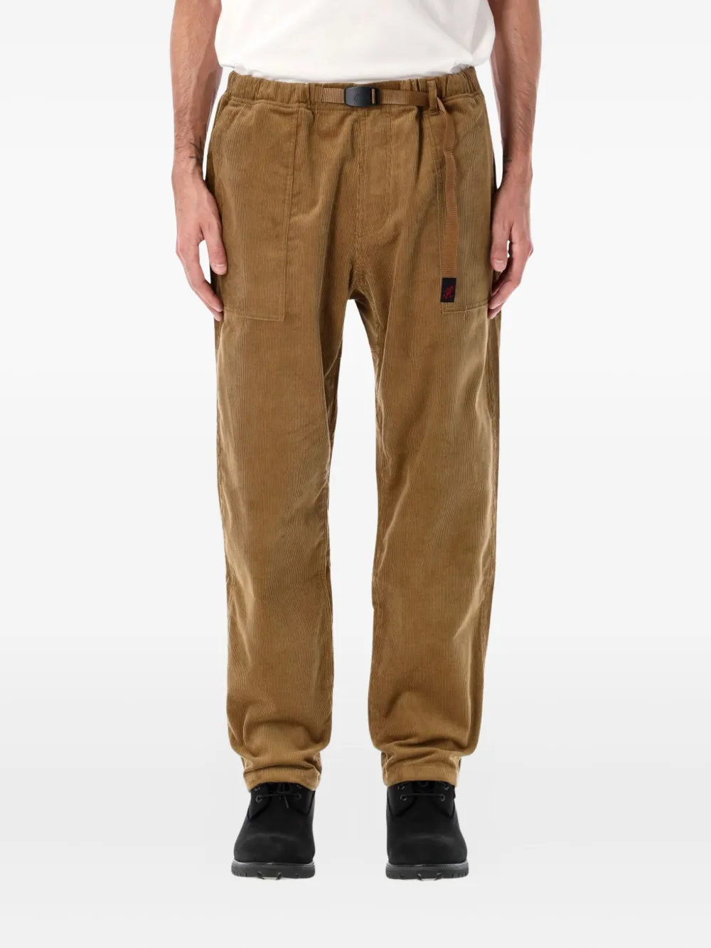 Gramicci Corduroy Loose Tapered Ridge Pants In Brown