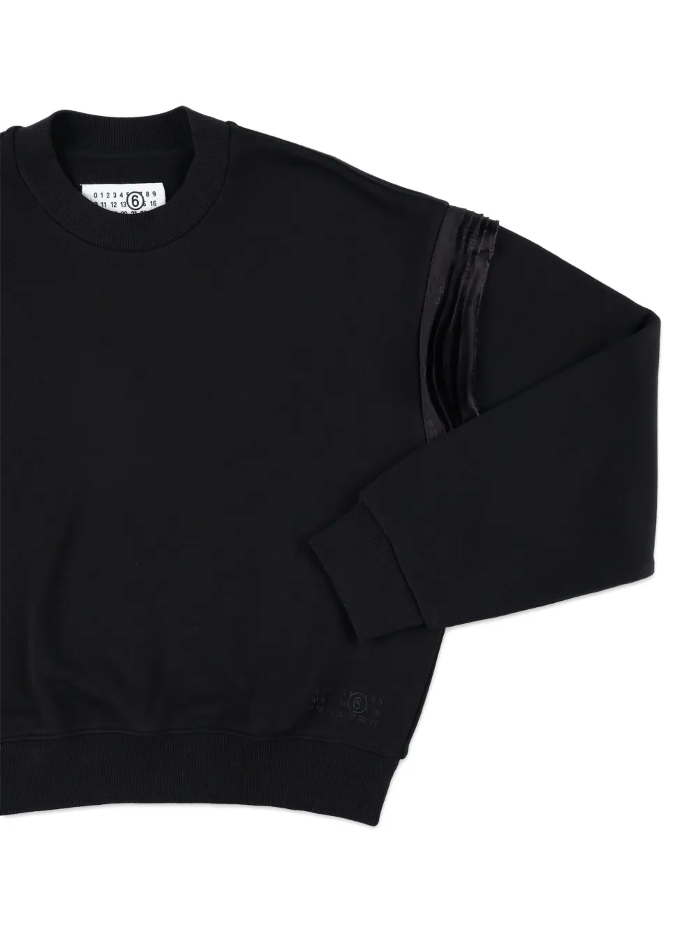 MM6 Maison Margiela Kids Sweater met ruches Zwart
