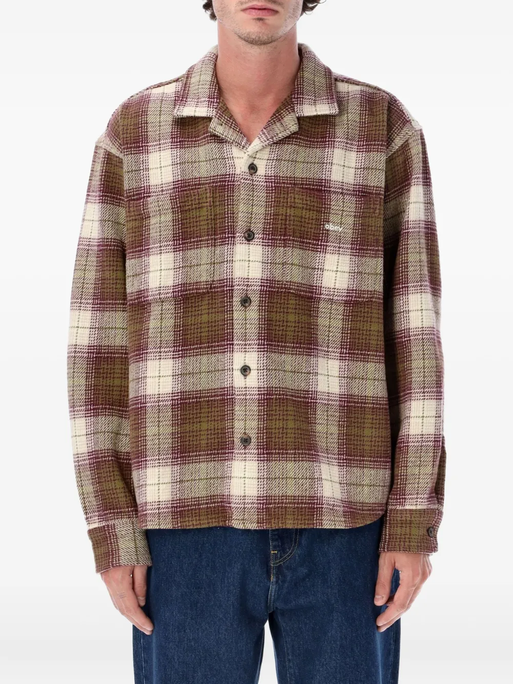 Obey camisa Laurel con bolsillo | verde | Image 1