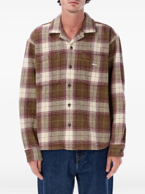 obey dress shirt Sunrise Woven A subtly placed chest pocket and high Obey Adrian Woven Shirt in