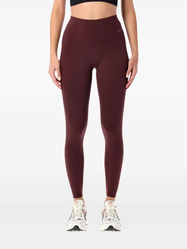 Nike Zenvy Leggings Mit Logo Rot FARFETCH DE