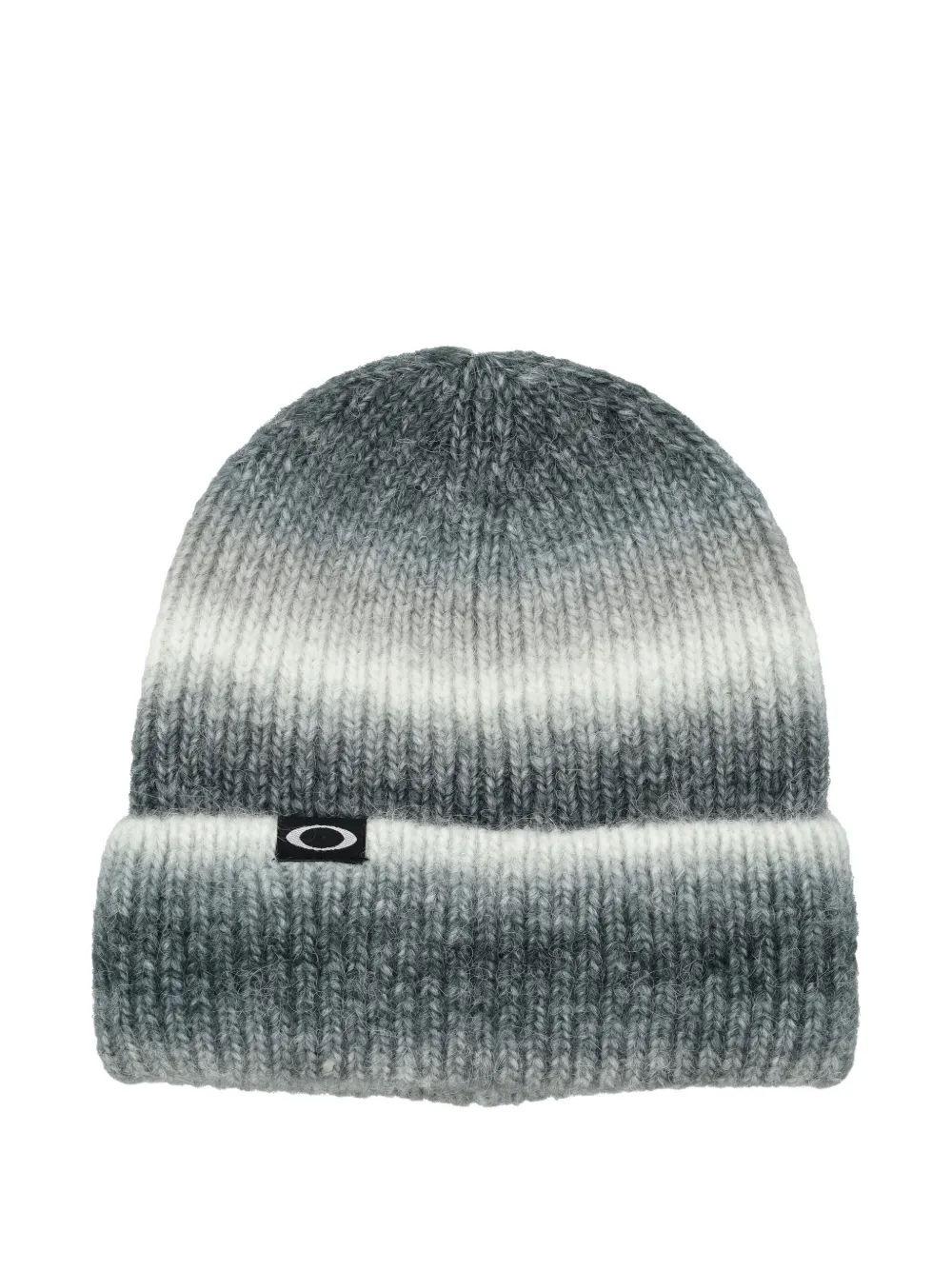 Oakley Ellipse Gradient ribbed beanie | Grey | Image 1