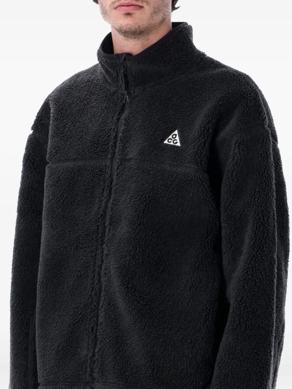 Nike Fleece jack met ritssluiting Zwart