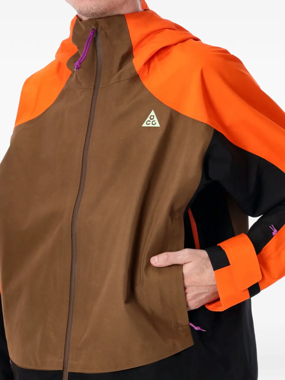 Hooded Colour-Block Skiwear