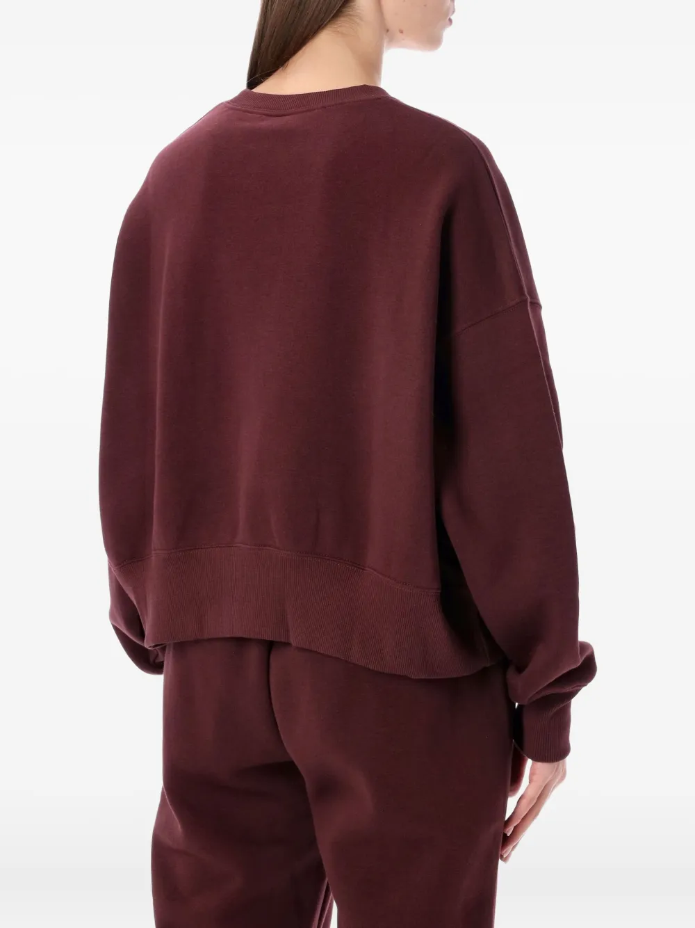 Nike Logo-embroidered Sweatshirt In Red