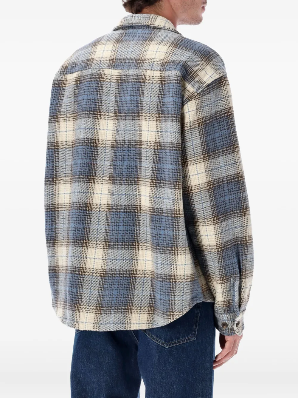 Obey plaid pocket shirt - Blauw