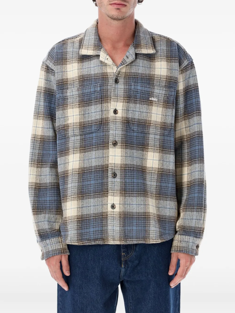 Obey plaid pocket shirt | Blue | Image 1