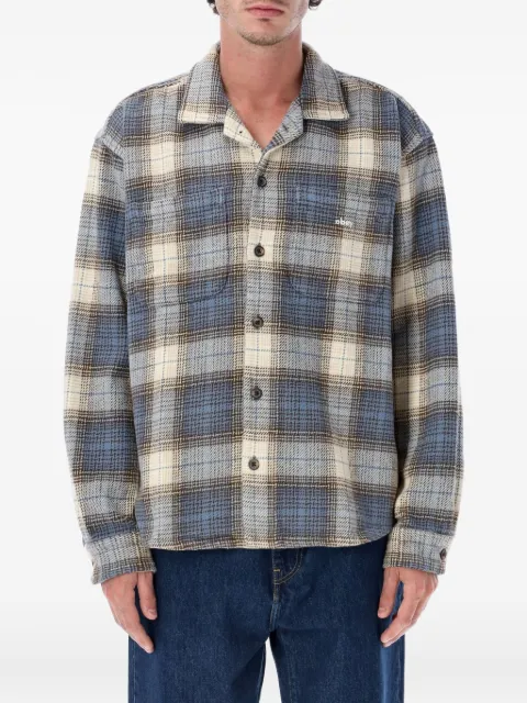 Obey camisa con bolsillo y motivo de cuadros