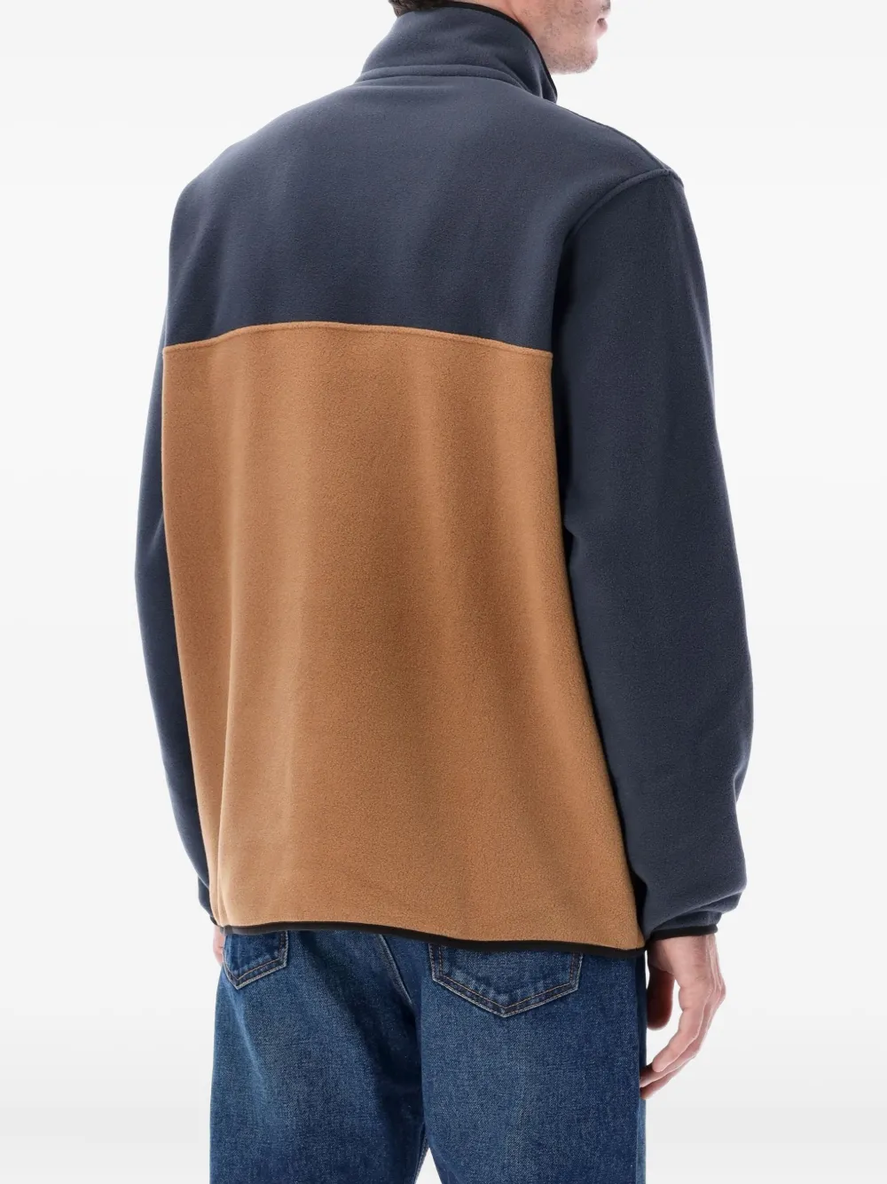 Patagonia Tweekleurige sweater met lange mouwen - Blauw