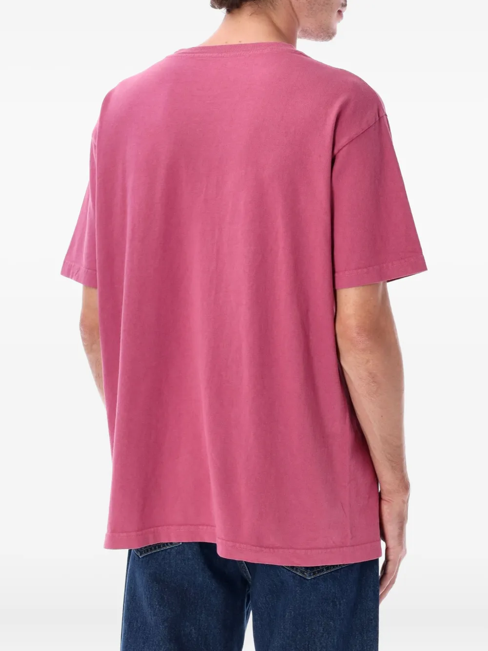 Obey icon-face T-shirt - Roze