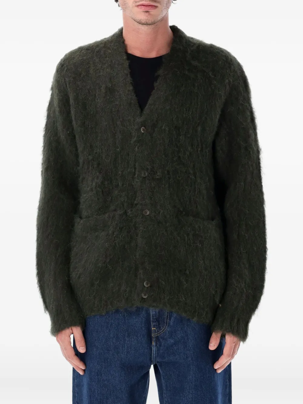 Obey pocket cardigan | Green | Image 1