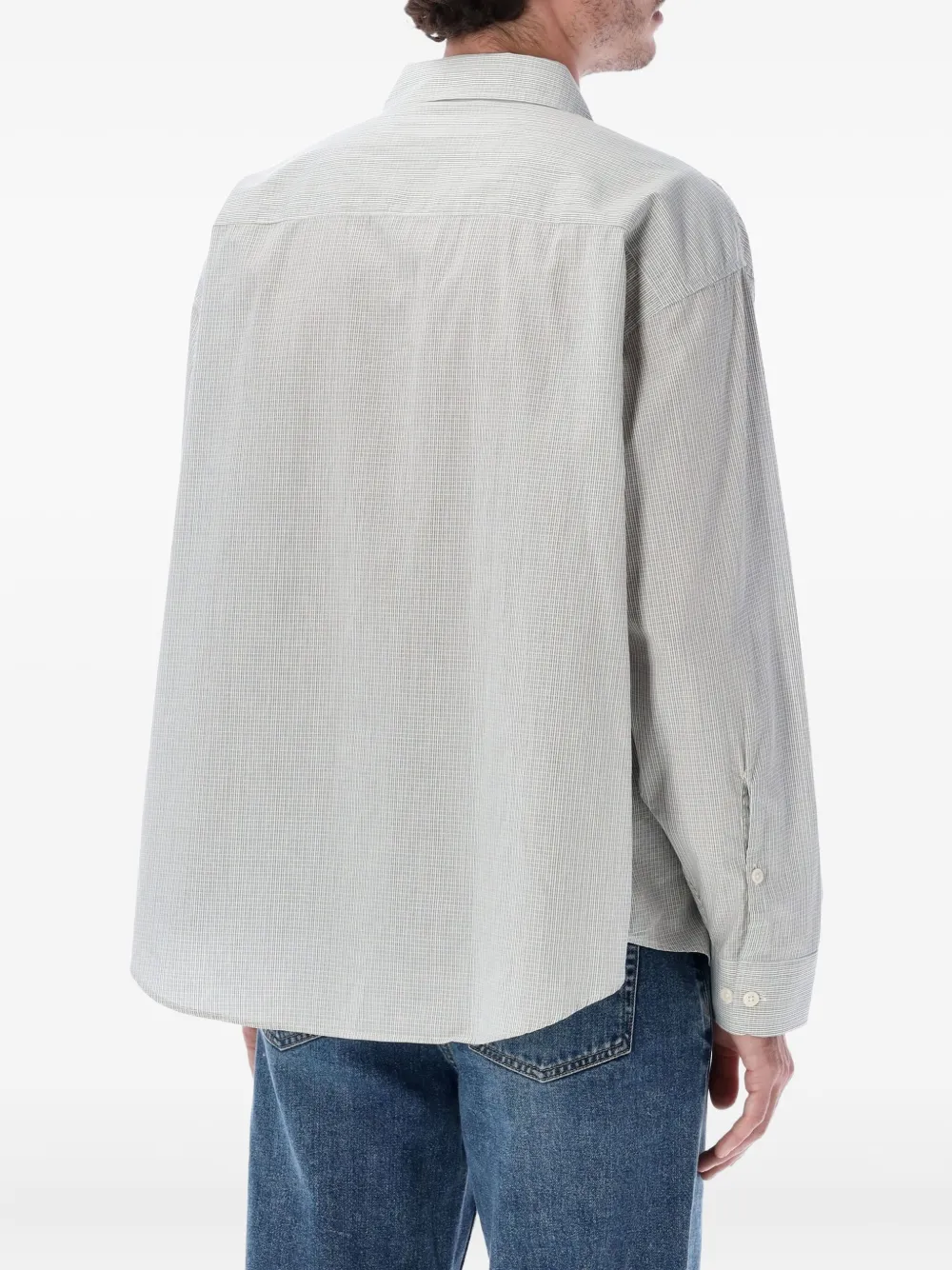 Mfpen micro-checked shirt - Grijs