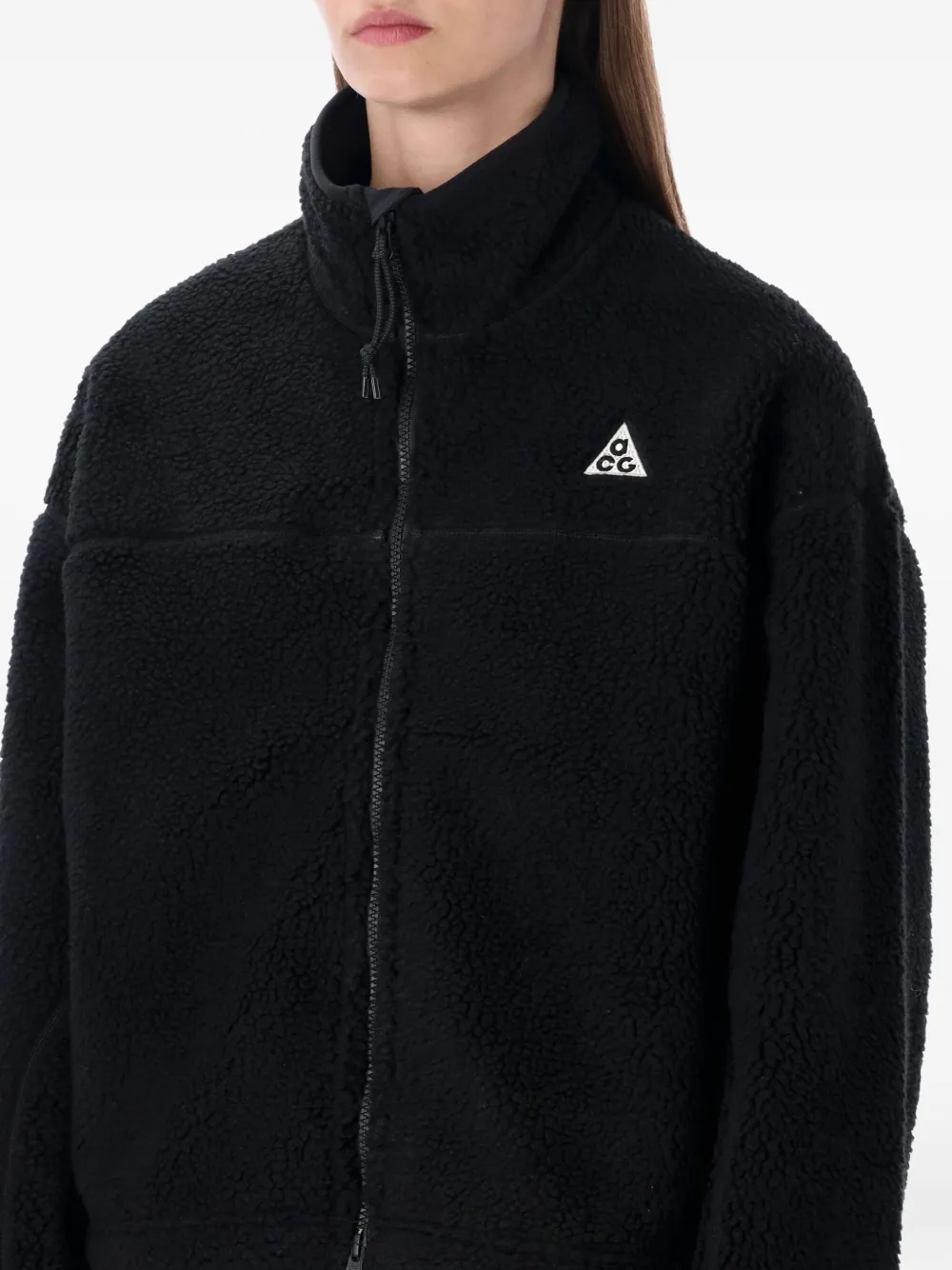 Nike Acg Therma-fit Adv Black Fleece Jacket In Black