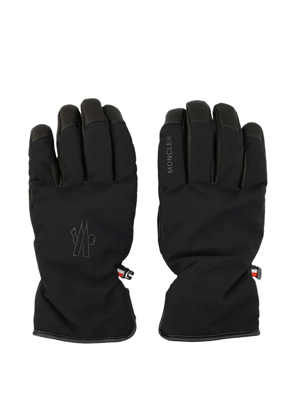 Moncler Grenoble logo gloves | Black | Image 1