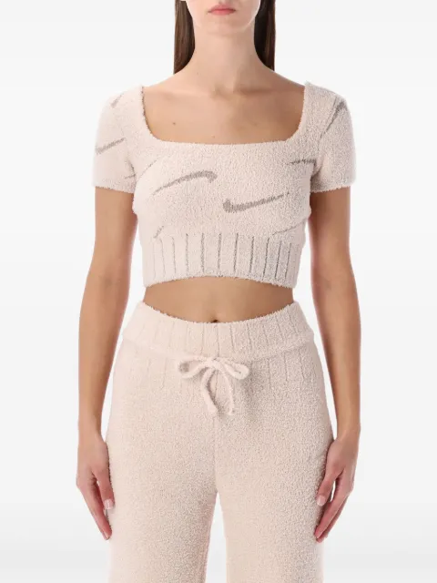 Nike top con cuello cuadrado y logo